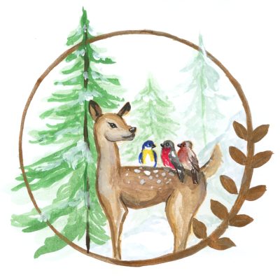 With little deer birds